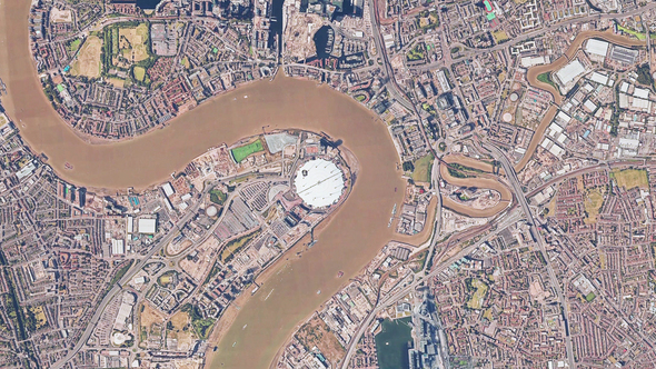 4K Thames River London Birdseye View, Motion Graphics | VideoHive